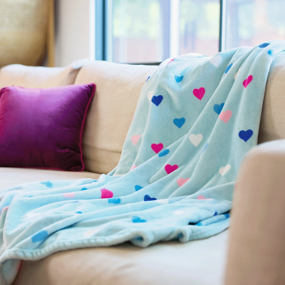 $19.99 Heart Print Blanket